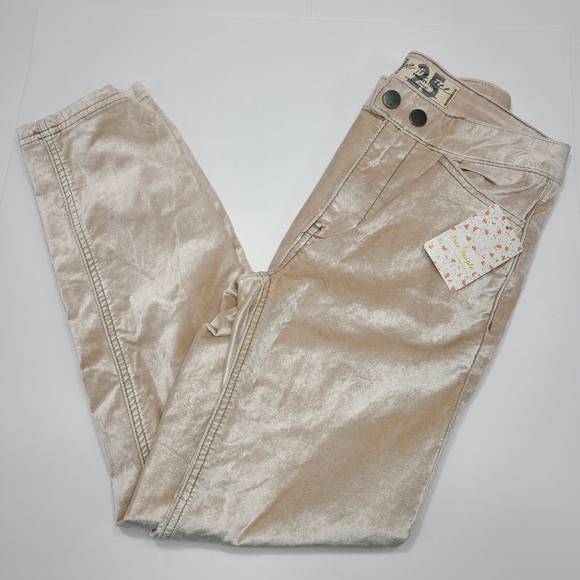 Free People Sweet Jane Velvet Skinny Jeans Pants - Picture 4 of 9